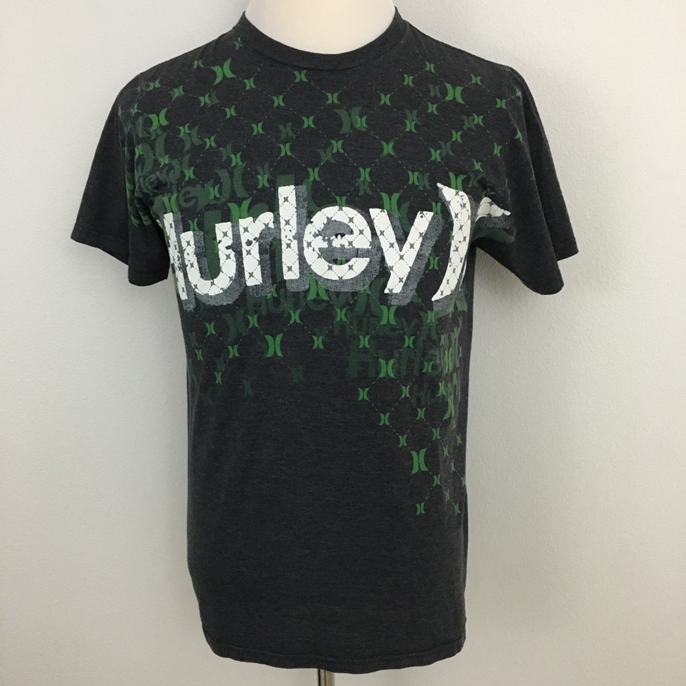 Hurley | Gray  & Green Shirt Sleeve T-Shirt